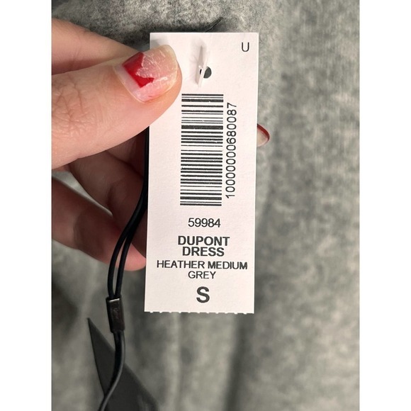 NWT Aritzia Community Dupont Long Sleeve Sweater Dress Heather Medium Gray Small - Picture 9 of 12